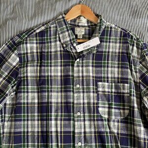 JCREW Madras Shirt Slim XL